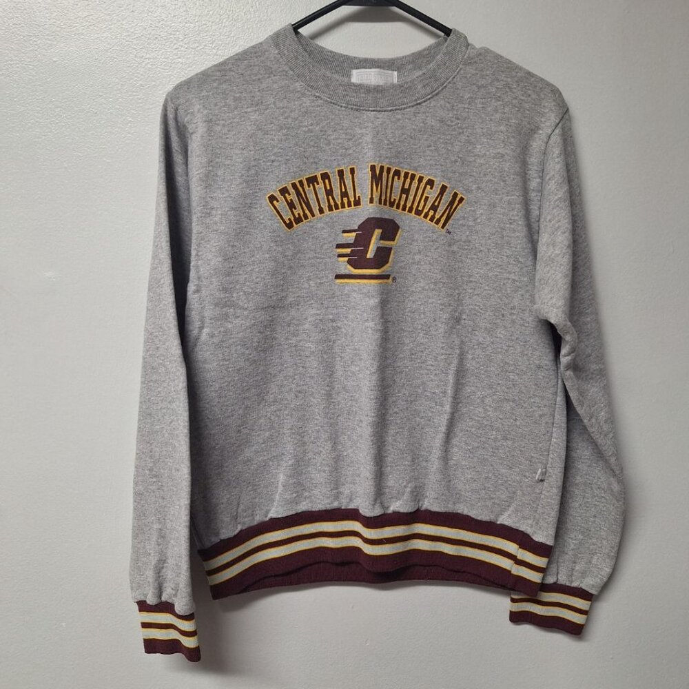 CMU Central‎ Michigan University Sweatshirt Youth Large 14 16 Fire Up Chippewas - Picture 5 of 6